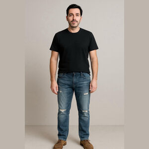 TK Axel Men's Blue Denim Slim Bootcut Jeans 38x32